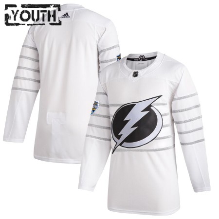 Tampa Bay Lightning Blank Wit Adidas 2020 NHL All-Star Authentic Shirt - Kinderen